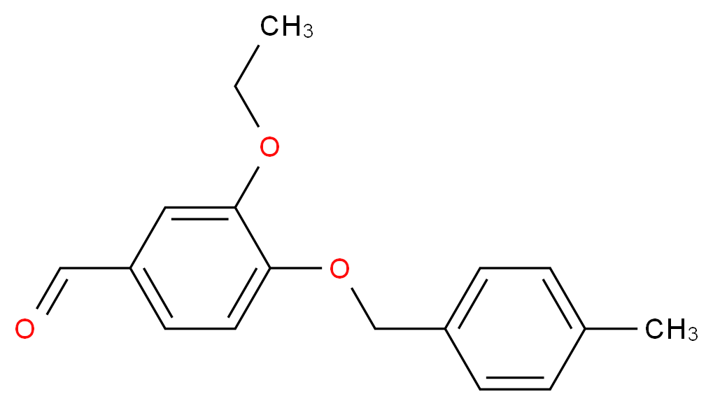 3-Ethoxy-4-[(4-methylbenzyl)oxy]benzaldehyde_分子结构_CAS_)