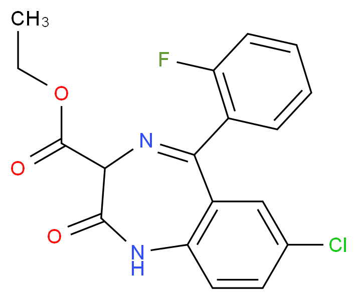 Ethyl loflazepate_分子结构_CAS_29177-84-2)