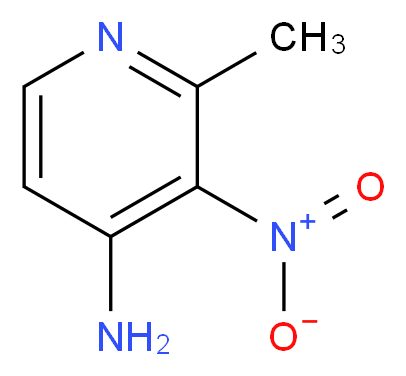 4-Amino-2-methyl-3-nitropyridine_分子结构_CAS_27582-14-5)