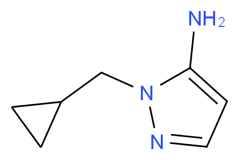 1-(cyclopropylmethyl)-1H-pyrazol-5-amine_分子结构_CAS_)