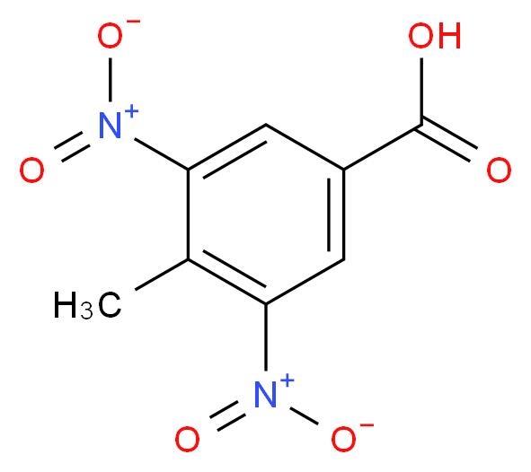 4-Methyl-3,5-dinitrobenzoic acid_分子结构_CAS_16533-71-4)