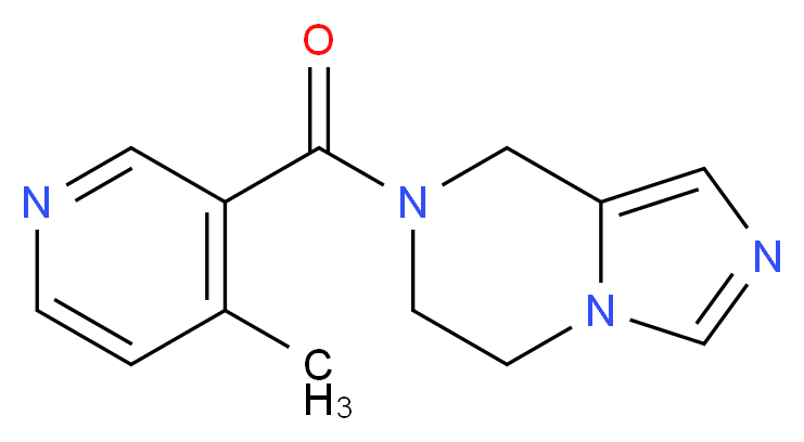 7-[(4-methylpyridin-3-yl)carbonyl]-5,6,7,8-tetrahydroimidazo[1,5-a]pyrazine_分子结构_CAS_)