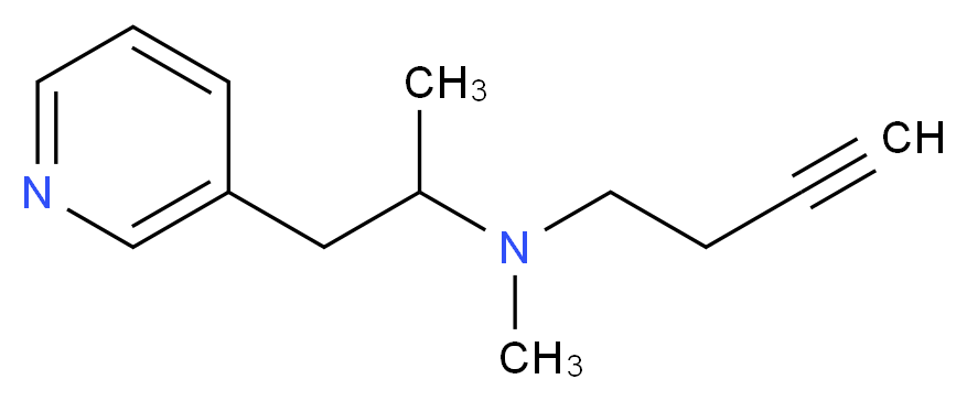 3-Propyl-(2'-N-methyl-N-homopropargyl)pyridine_分子结构_CAS_1076199-37-5)