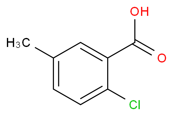 2-Chloro-5-methylbenzoic acid_分子结构_CAS_6342-60-5)