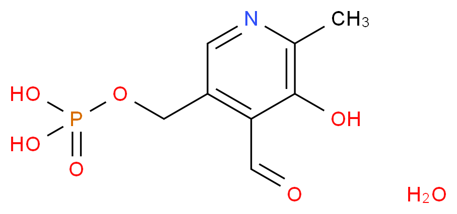 Pyridoxal 5′-phosphate monohydrate_分子结构_CAS_41468-25-1)