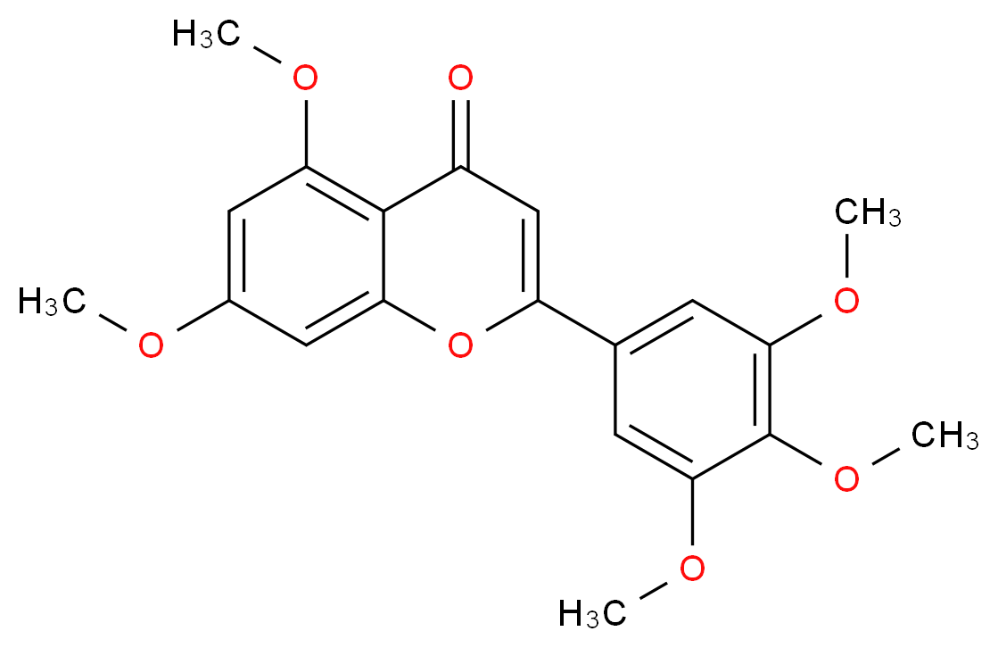 5,7-dimethoxy-2-(3,4,5-trimethoxyphenyl)-4H-chromen-4-one_分子结构_CAS_53350-26-8