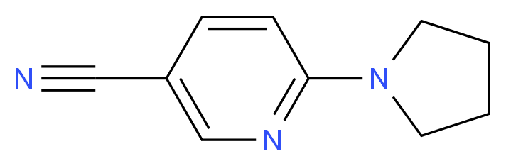 6-pyrrolidin-1-ylnicotinonitrile_分子结构_CAS_90839-82-0)