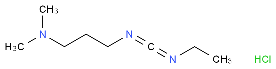 1-(3-二甲氨基丙基)-3-乙基碳二亚胺 盐酸盐_分子结构_CAS_25952-53-8)