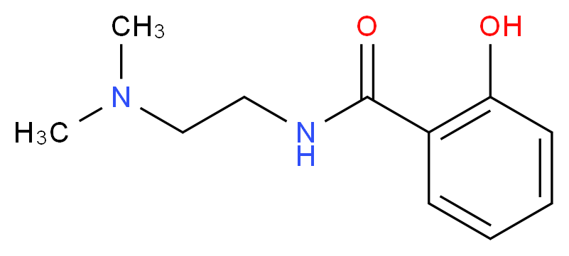 N-[2-(dimethylamino)ethyl]-2-hydroxybenzamide_分子结构_CAS_91430-50-1