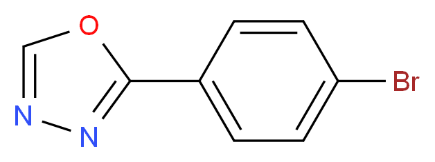 2-(4-溴苯基)-1,3,4-噁二唑_分子结构_CAS_41420-90-0)