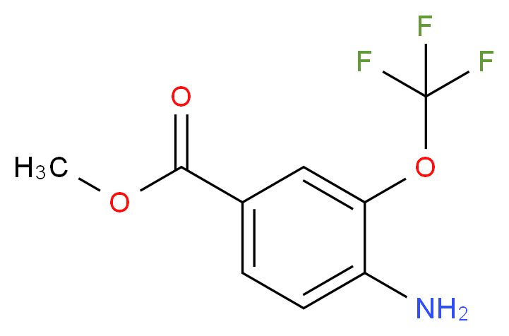 Methyl 4-amino-3-(trifluoromethoxy)benzoate_分子结构_CAS_457097-93-7)