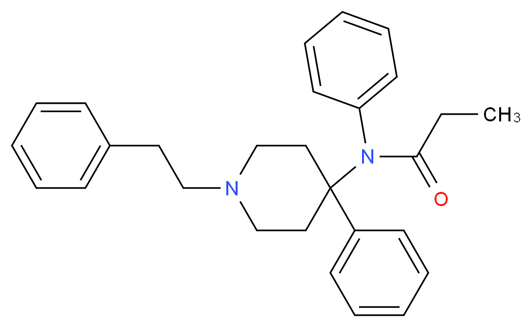 4-Phenylfentanyl_分子结构_CAS_)