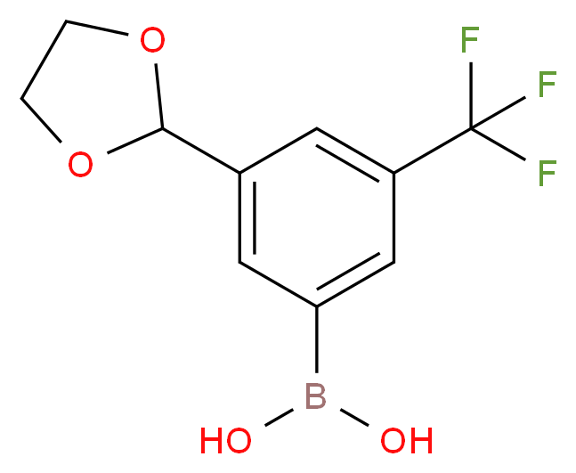 (3-(1,3-Dioxolan-2-yl)-5-(trifluoromethyl)phenyl)boronic acid_分子结构_CAS_1072946-51-0)