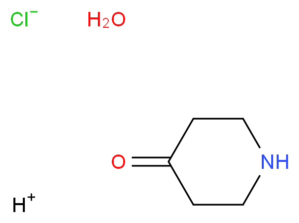 hydrogen piperidin-4-one hydrate chloride_分子结构_CAS_320589-77-3