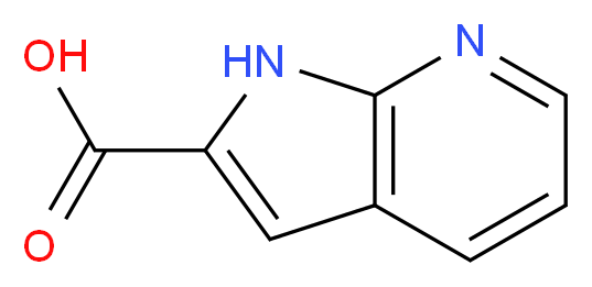 1H-pyrrolo[2,3-b]pyridine-2-carboxylic acid_分子结构_CAS_136818-50-3