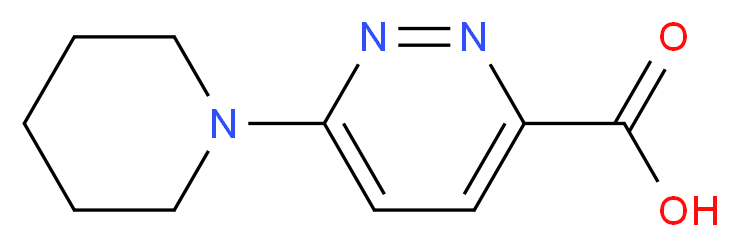 6-(Piperidin-1-yl)pyridazine-3-carboxylic acid 97%_分子结构_CAS_914637-38-0)