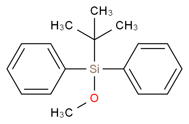 叔丁基二苯基甲氧基硅烷_分子结构_CAS_76358-47-9)