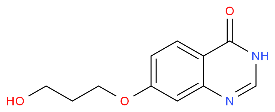 7-(3-hydroxypropoxy)-3,4-dihydroquinazolin-4-one_分子结构_CAS_557770-89-5