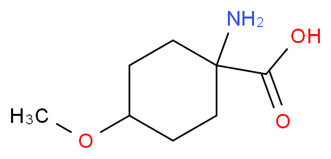 1-Amino-4-methoxycyclohexanecarboxylic acid_分子结构_CAS_1192066-93-5)