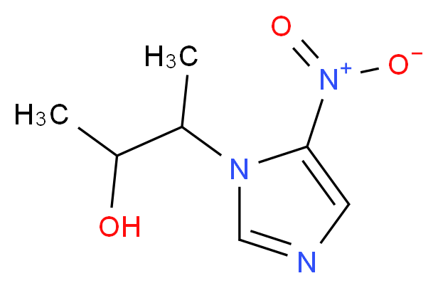 alpha,2-dimethyl-5-nitro-1h-imidazole-1-ethanol_分子结构_CAS_3366-95-8)