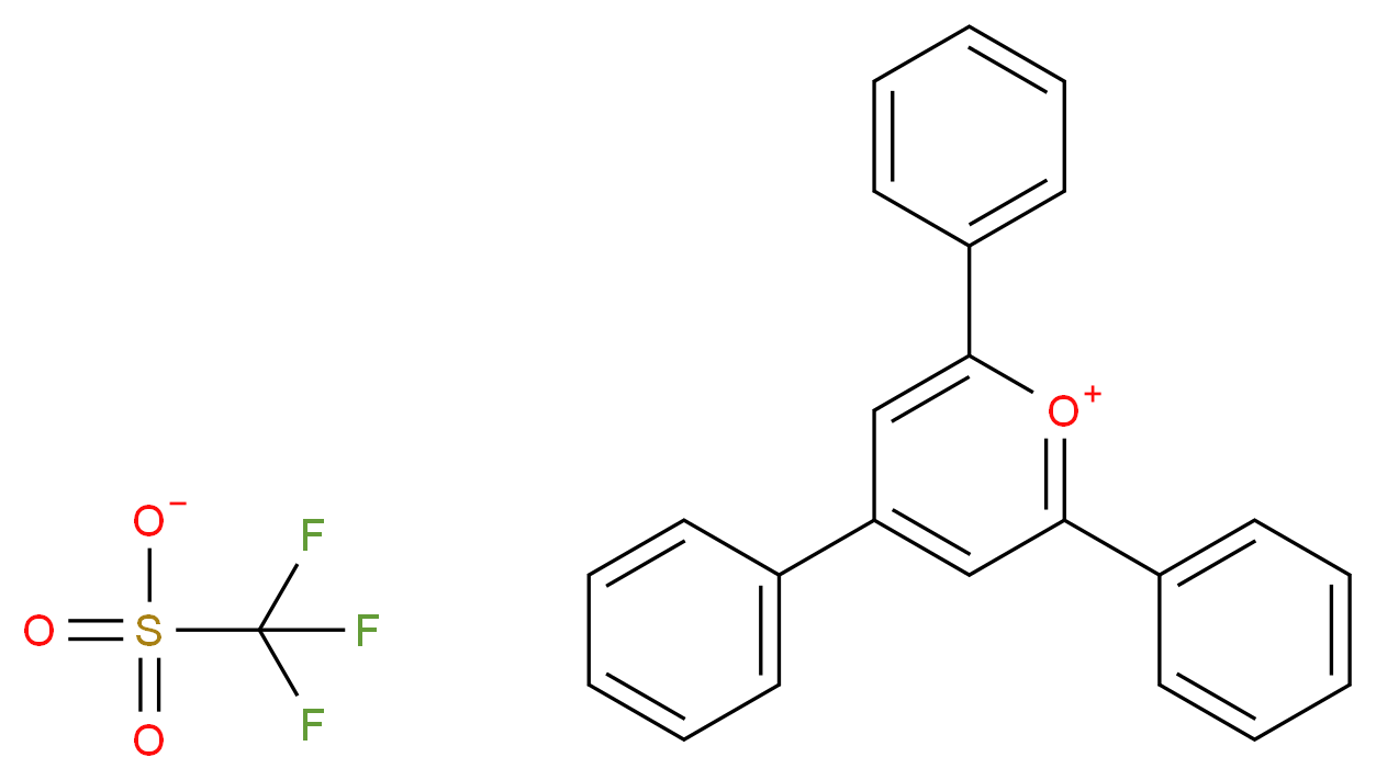 2,4,6-triphenylpyranium trifluoromethanesulfonate_分子结构_CAS_70962-62-8)