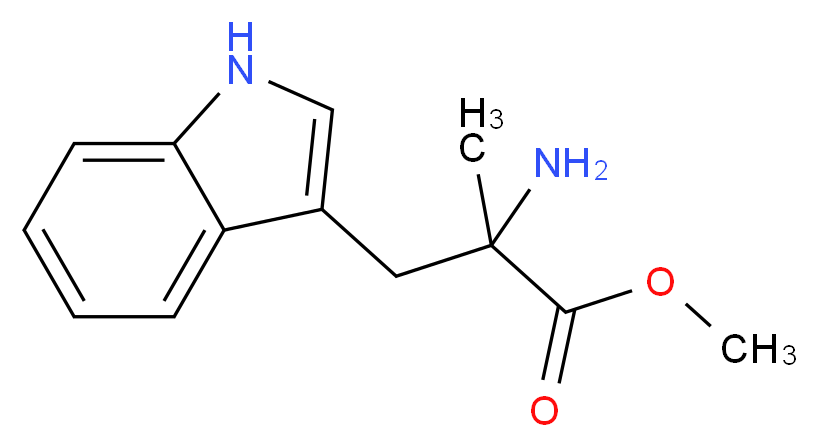 methyl 2-amino-3-(1H-indol-3-yl)-2-methylpropanoate_分子结构_CAS_114524-80-0