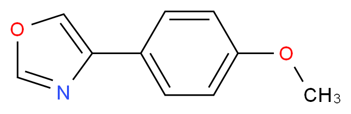4-(4-methoxyphenyl)-1,3-oxazole_分子结构_CAS_54289-74-6