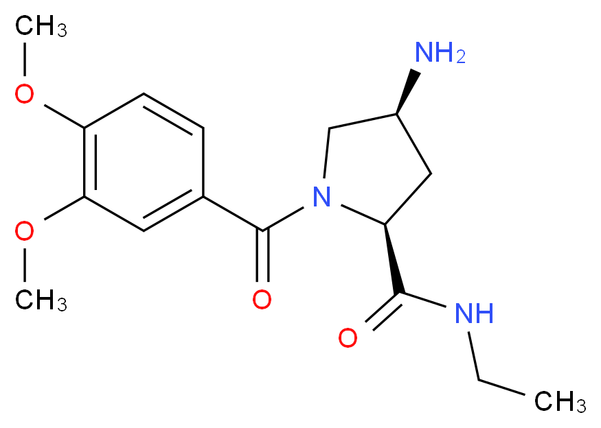 (2S,4S)-4-amino-1-(3,4-dimethoxybenzoyl)-N-ethylpyrrolidine-2-carboxamide_分子结构_CAS_)