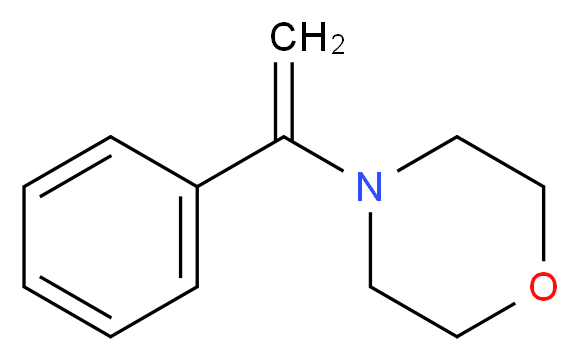 4-(1-Phenylvinyl)morpholine_分子结构_CAS_7196-01-2)