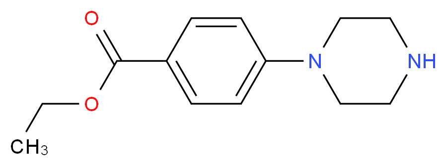 ethyl 4-(piperazin-1-yl)benzoate_分子结构_CAS_80518-57-6