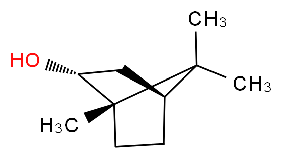 (1S,2R,4S)-1,7,7-trimethylbicyclo[2.2.1]heptan-2-ol_分子结构_CAS_507-70-0