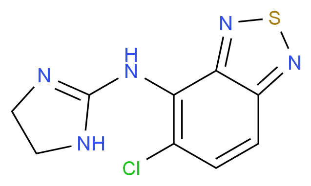 5-chloro-N-(4,5-dihydro-1H-imidazol-2-yl)-2,1,3-benzothiadiazol-4-amine_分子结构_CAS_51322-75-9