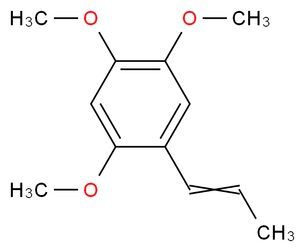 1,2,4-trimethoxy-5-[(1E)-prop-1-en-1-yl]benzene_分子结构_CAS_2883-98-9