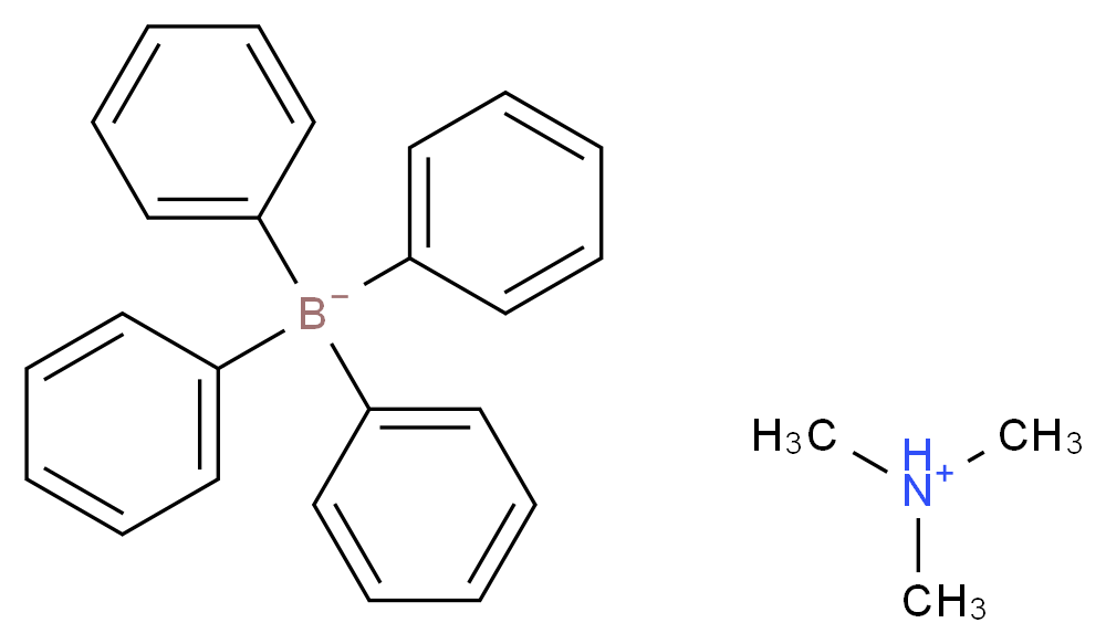 tetraphenylboranuide; trimethylazanium_分子结构_CAS_51016-92-3