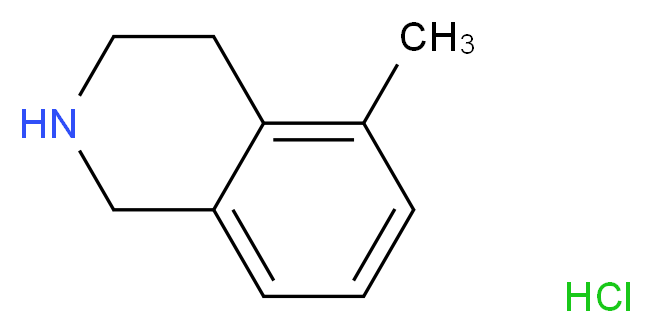 5-methyl-1,2,3,4-tetrahydroisoquinoline hydrochloride_分子结构_CAS_41565-80-4