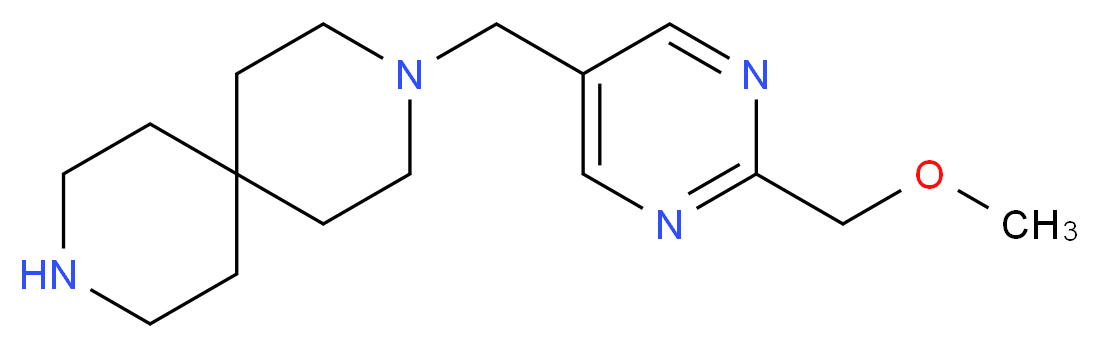 3-{[2-(methoxymethyl)pyrimidin-5-yl]methyl}-3,9-diazaspiro[5.5]undecane_分子结构_CAS_)
