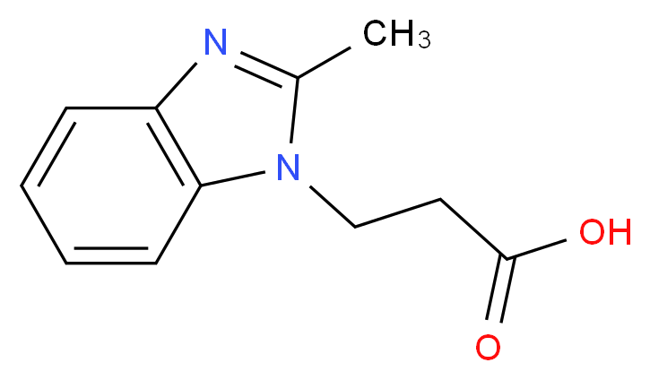 3-(2-Methyl-1H-benzimidazol-1-yl)propanoic acid_分子结构_CAS_30163-82-7)