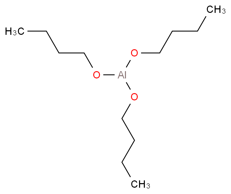 正-丁氧基铝_分子结构_CAS_3085-30-1)