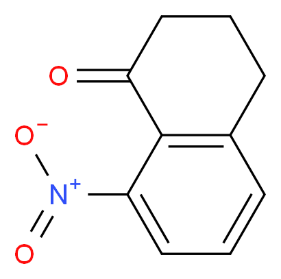 8-nitro-1,2,3,4-tetrahydronaphthalen-1-one_分子结构_CAS_58161-31-2