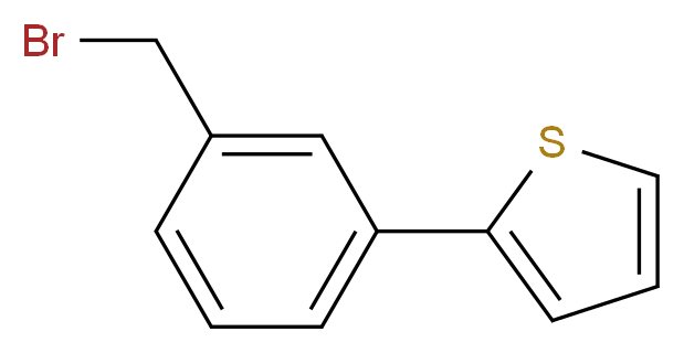 2-[3-(bromomethyl)phenyl]thiophene_分子结构_CAS_85553-44-2