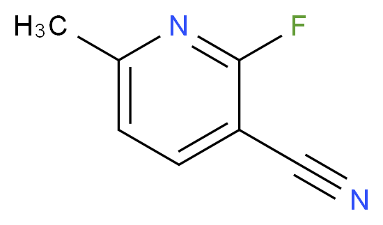 3-Cyano-2-fluoro-6-methylpyridine_分子结构_CAS_54957-80-1)