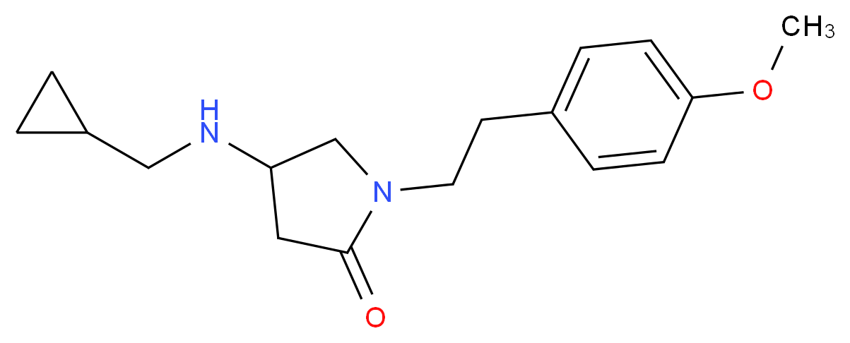 4-[(cyclopropylmethyl)amino]-1-[2-(4-methoxyphenyl)ethyl]-2-pyrrolidinone_分子结构_CAS_)