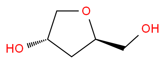 (3S,5R)-5-(HydroxyMethyl)tetrahydrofuran-3-ol_分子结构_CAS_204509-32-0)