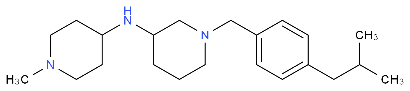 1-(4-isobutylbenzyl)-N-(1-methyl-4-piperidinyl)-3-piperidinamine_分子结构_CAS_)