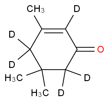 trimethyl(<sup>2</sup>H<sub>5</sub>)cyclohex-2-en-1-one_分子结构_CAS_1262769-87-8