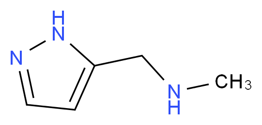 Methyl-(2H-pyrazol-3-ylmethyl)-amine_分子结构_CAS_676491-02-4)