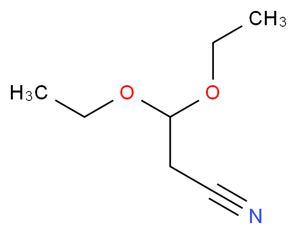 3,3-diethoxypropanenitrile_分子结构_CAS_2032-34-0