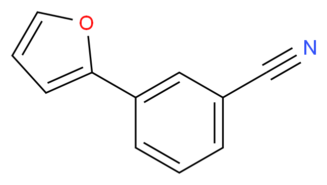 3-(2-Furyl)benzonitrile_分子结构_CAS_112598-77-3)