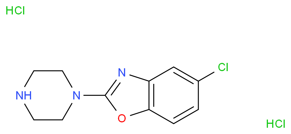 5-Chloro-2-piperazin-1-yl-1,3-benzoxazole dihydrochloride_分子结构_CAS_)