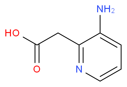 2-(3-Aminopyridin-2-yl)acetic acid_分子结构_CAS_80352-63-2)